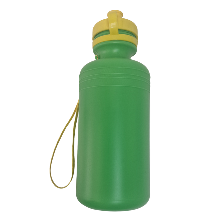 Blue Water Bottle with Pink Lid