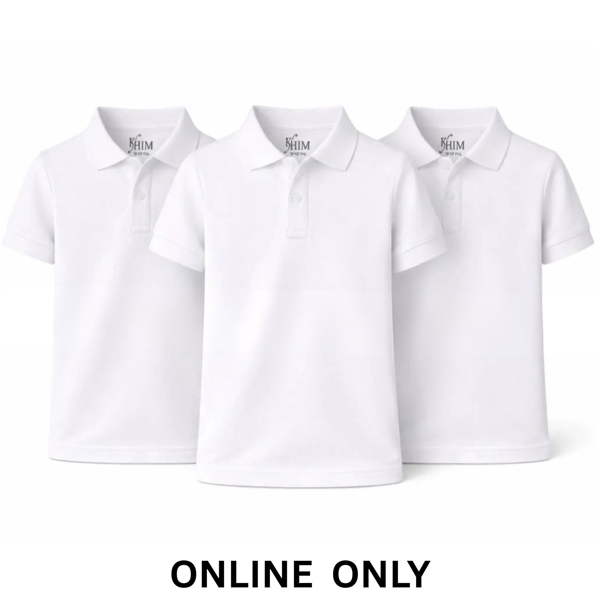 Unisex Polo Short Sleeve Polycotton Boys Girls School Uniform Plain Half Sleeve Shirts Sports Wear Indoor Outdoor-Online Only