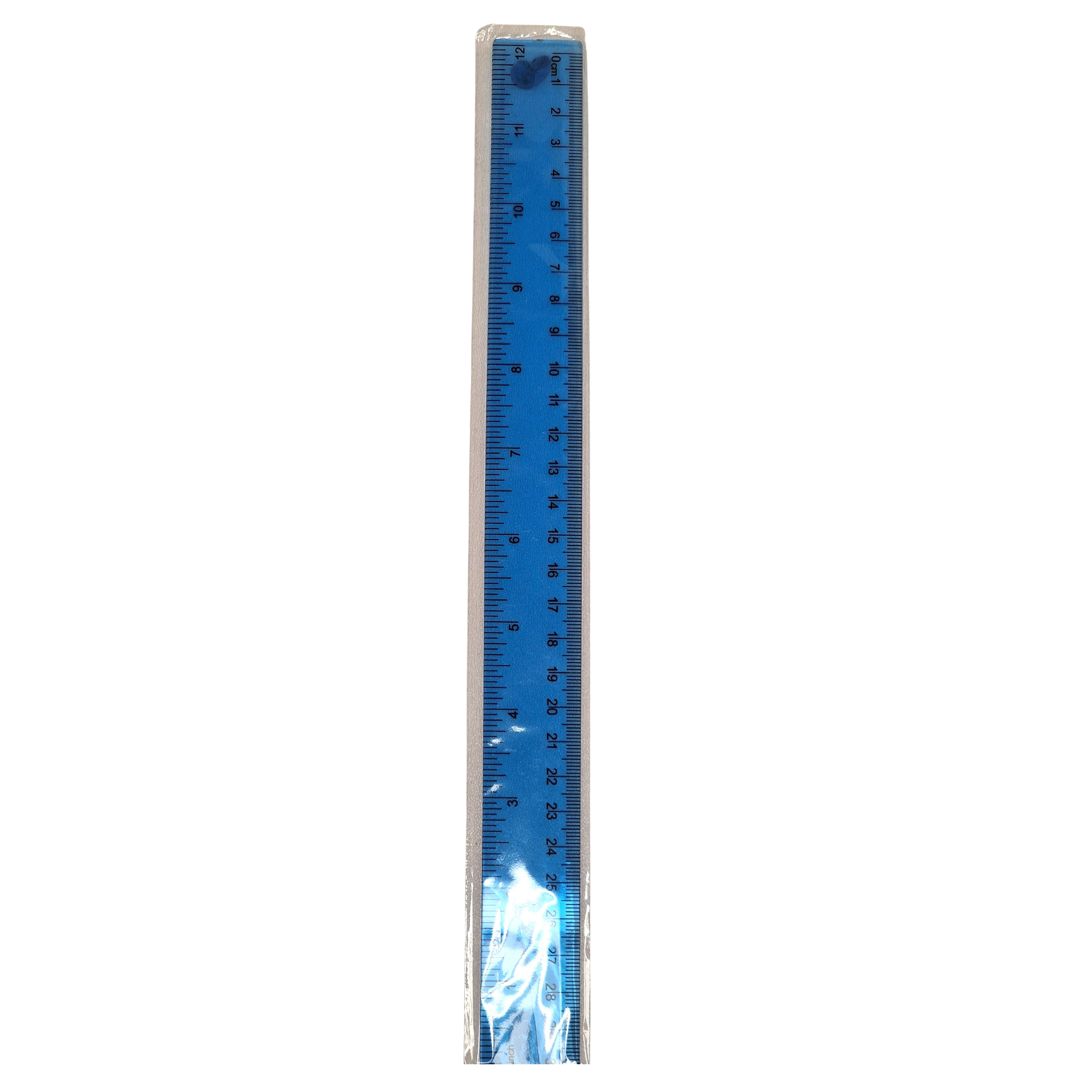 30cm Clear Plastic Ruler – Dual Measurement (CM & Inches) – School Stationery Essential