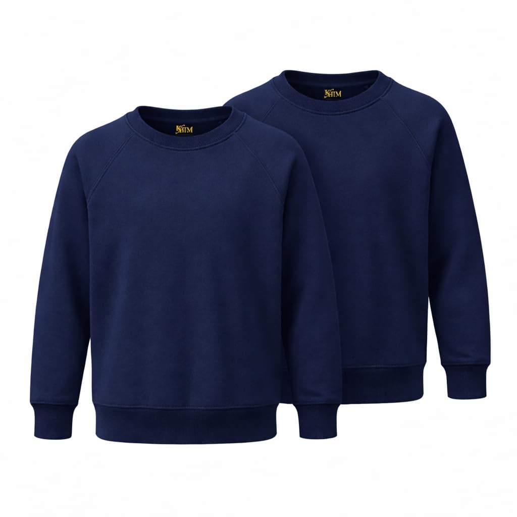 Fleece Sweatshirt Unisex Knitted Sweater Jumper Full Sleeve Kids Boys Girls Children Top Crew Neck Outdoor Activewear