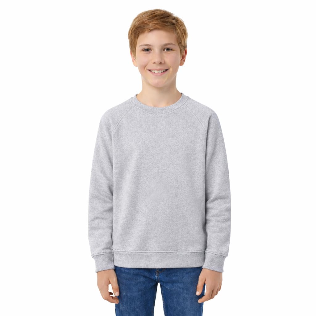 Fleece Sweatshirt Unisex Knitted Sweater Jumper Full Sleeve Kids Boys Girls Children Top Crew Neck Outdoor Activewear