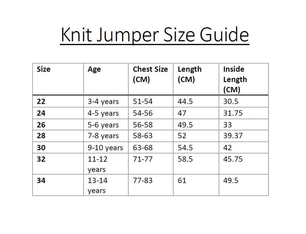Unisex Knitted uniform Sweater Jumper Full Sleeve Kids Boys Girls Children CEW Neck Jumper