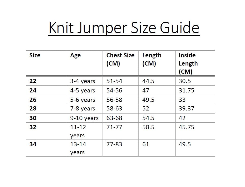 Unisex Knitted uniform Sweater Jumper Full Sleeve Kids Boys Girls Children CEW Neck Jumper
