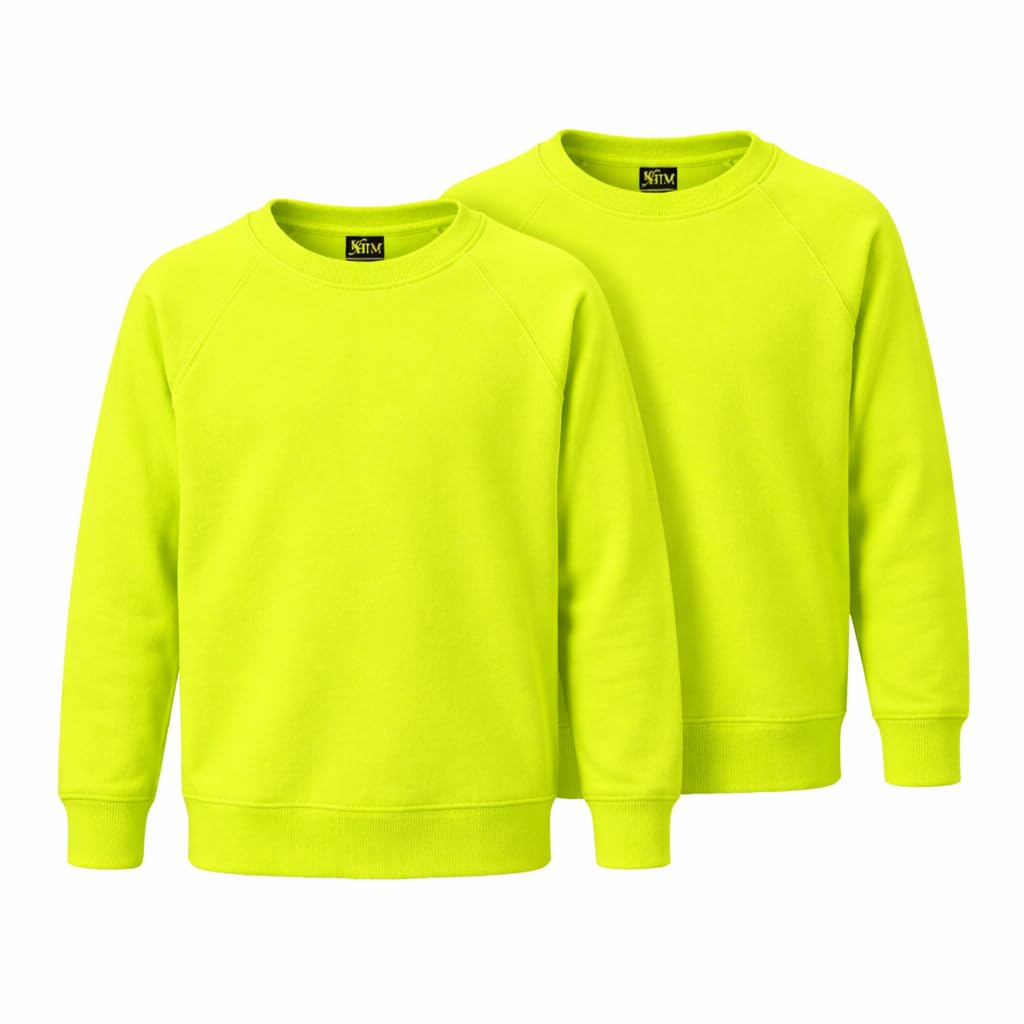 Fleece Sweatshirt Unisex Knitted Sweater Jumper Full Sleeve Kids Boys Girls Children Top Crew Neck Outdoor Activewear
