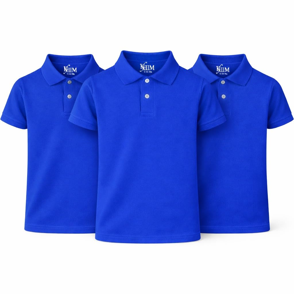 Unisex Polo Short Sleeve Polycotton Boys Girls School Uniform Plain Half Sleeve Shirts Sports Wear Indoor Outdoor-Online Only
