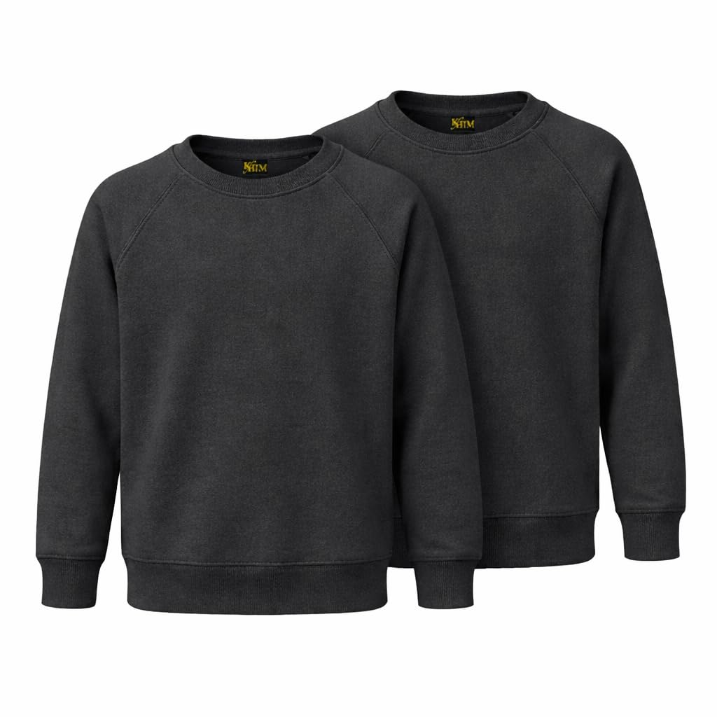 Fleece Sweatshirt Unisex Knitted Sweater Jumper Full Sleeve Kids Boys Girls Children Top Crew Neck Outdoor Activewear