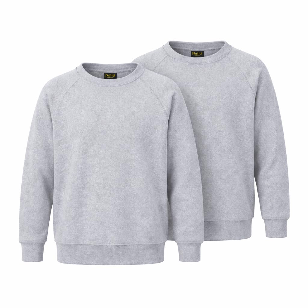 Fleece Sweatshirt Unisex Knitted Sweater Jumper Full Sleeve Kids Boys Girls Children Top Crew Neck Outdoor Activewear