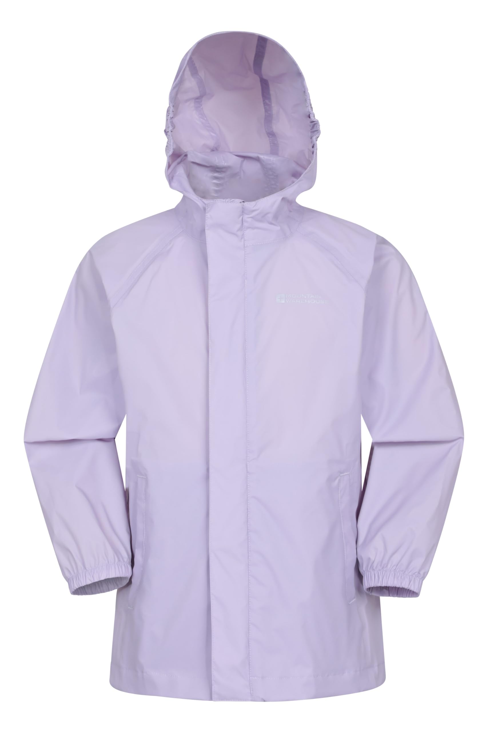 Mountain Warehouse Pakka Kids Waterproof Jacket - Wind Resistant, Lightweight,Breathable Rain Coat for Girls & Boys, Packaway Bag - For Rain, Spring Summer