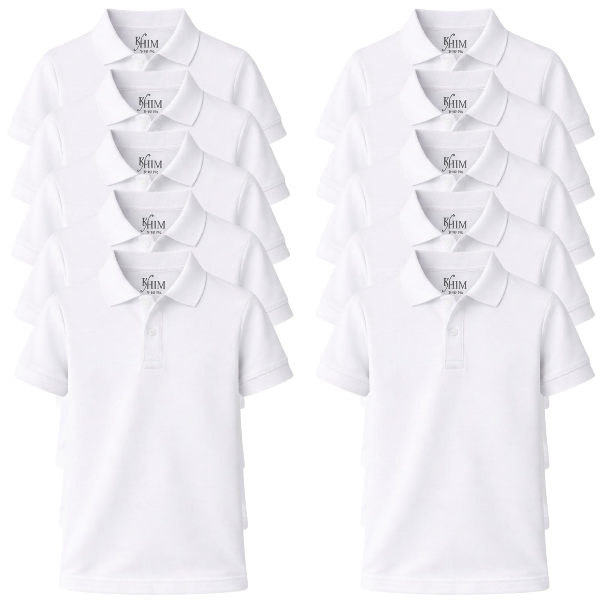 Unisex Polo Short Sleeve Polycotton Boys Girls School Uniform Plain Half Sleeve Shirts Sports Wear Indoor Outdoor-Online Only