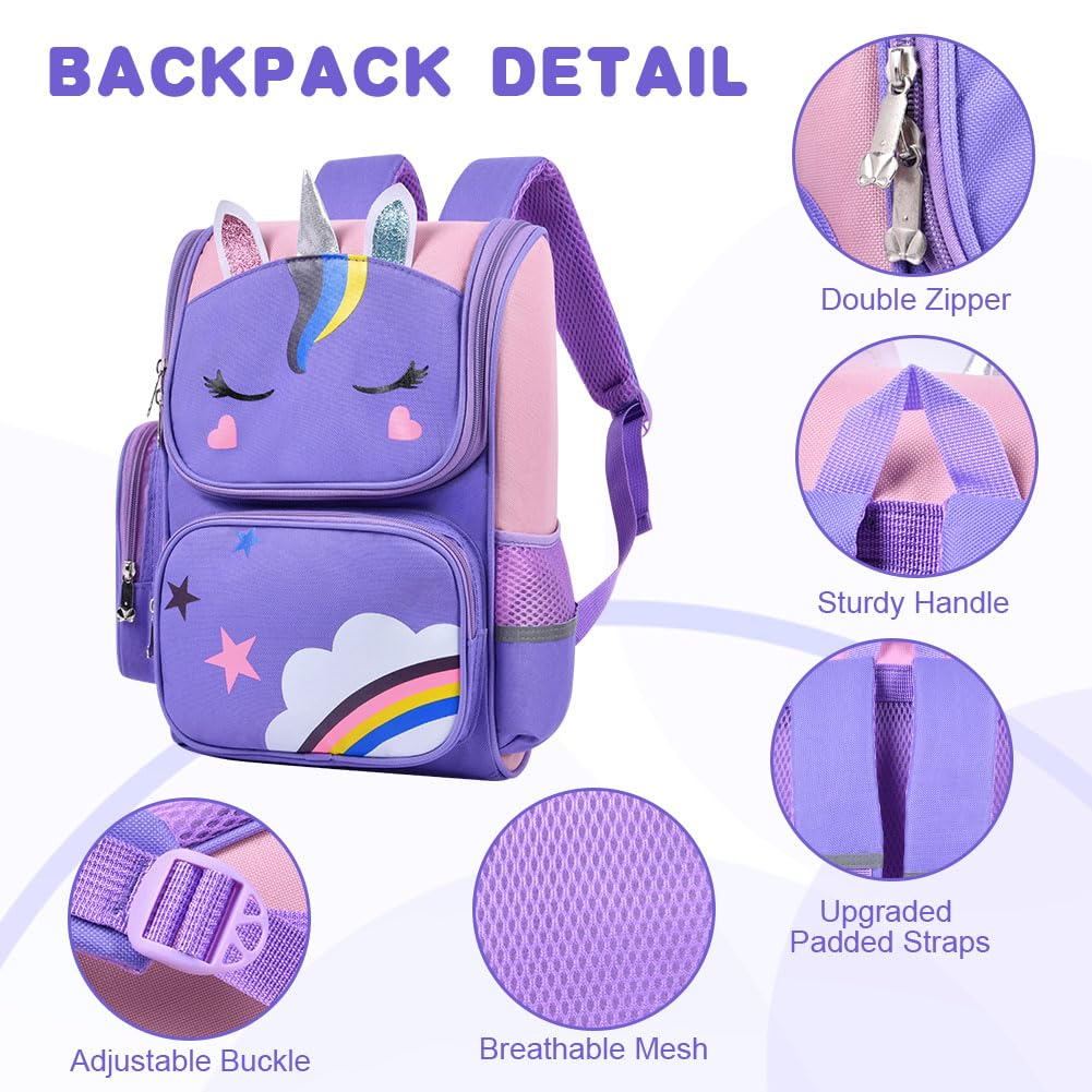 ONLINE ONLY-Backpack, Cute Unicorn School Bags-