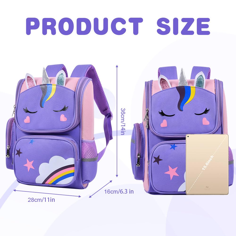ONLINE ONLY-Backpack, Cute Unicorn School Bags-