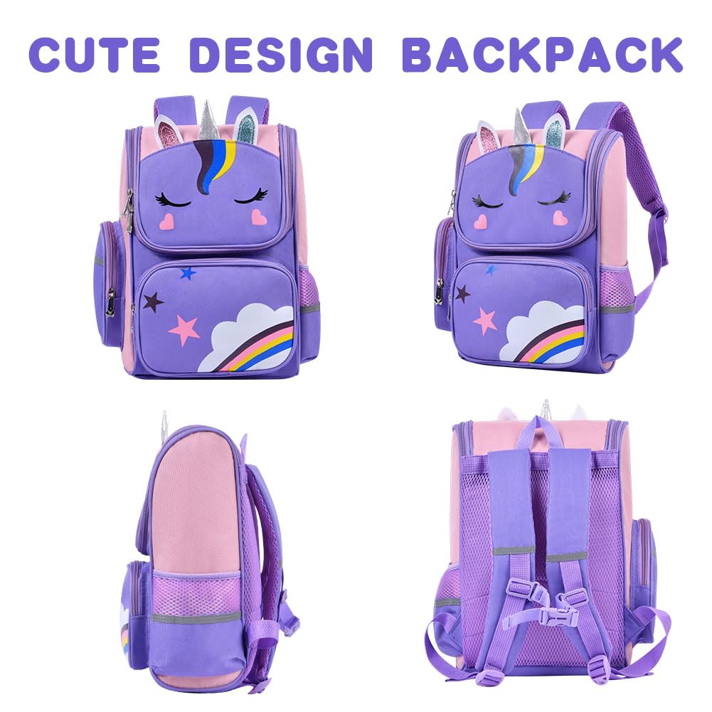 ONLINE ONLY-Backpack, Cute Unicorn School Bags-