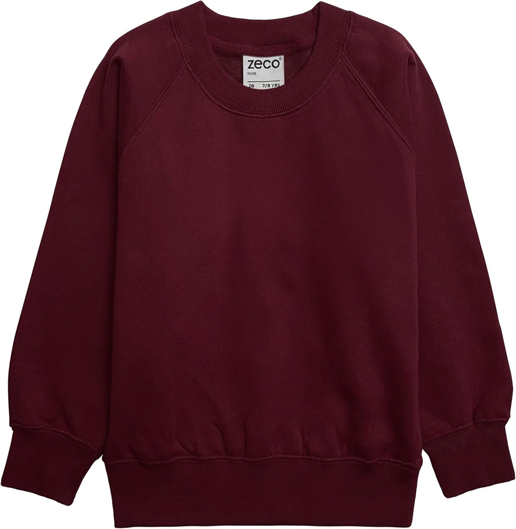 ZECO Unisex Kids School Sweatshirt Round Neck