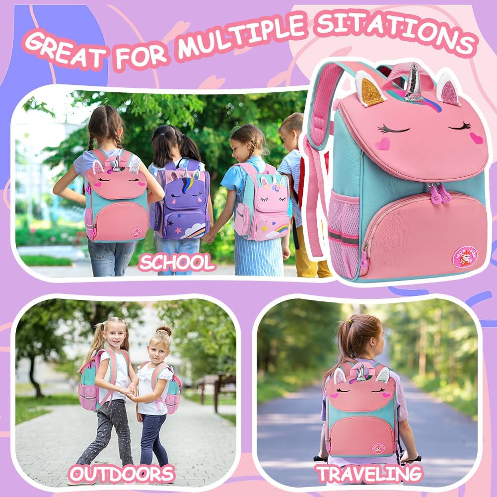 ONLINE ONLY-Backpack, Cute Unicorn School Bags-
