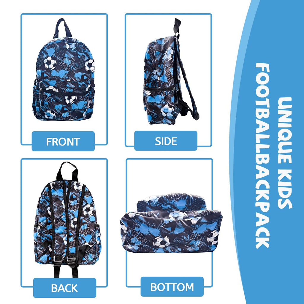 ONLINE ONLY Kids Backpack,3D Football Print School Bags