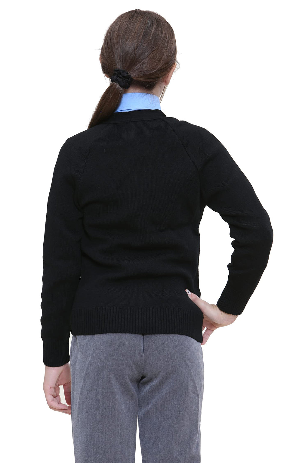 Children Schoolwear Knitted Cardigan Sweater Girls Boys Full Sleeve Tops-Uniform ONLINE ONLY
