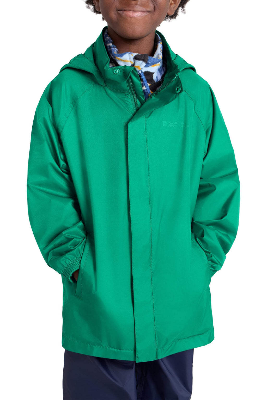 Mountain Warehouse Pakka Kids Waterproof Jacket - Wind Resistant, Lightweight,Breathable Rain Coat for Girls & Boys, Packaway Bag - For Rain, Spring Summer
