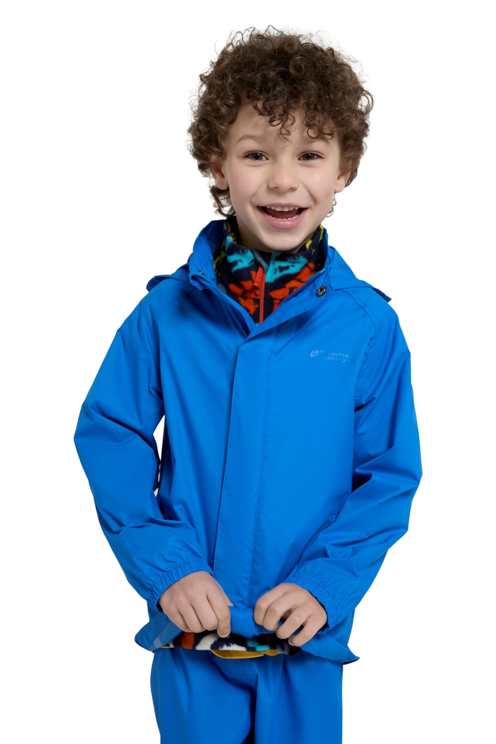 Mountain Warehouse Pakka Kids Waterproof Jacket - Wind Resistant, Lightweight,Breathable Rain Coat for Girls & Boys, Packaway Bag - For Rain, Spring Summer