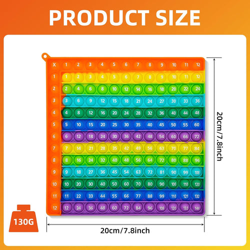12×12 Multiplication Pop-It Learning Toy