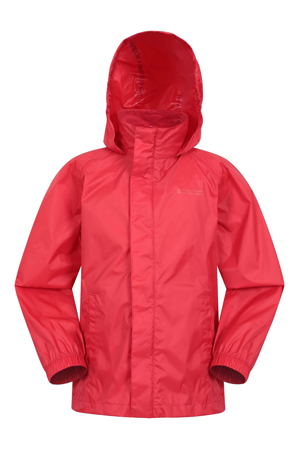 Mountain Warehouse Pakka Kids Waterproof Jacket - Wind Resistant, Lightweight,Breathable Rain Coat for Girls & Boys, Packaway Bag - For Rain, Spring Summer