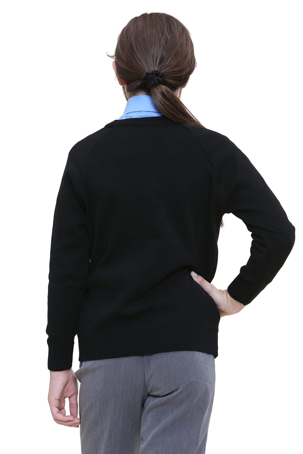 Unisex Knitted uniform Sweater Jumper Full Sleeve Kids Boys Girls Children CEW Neck Jumper