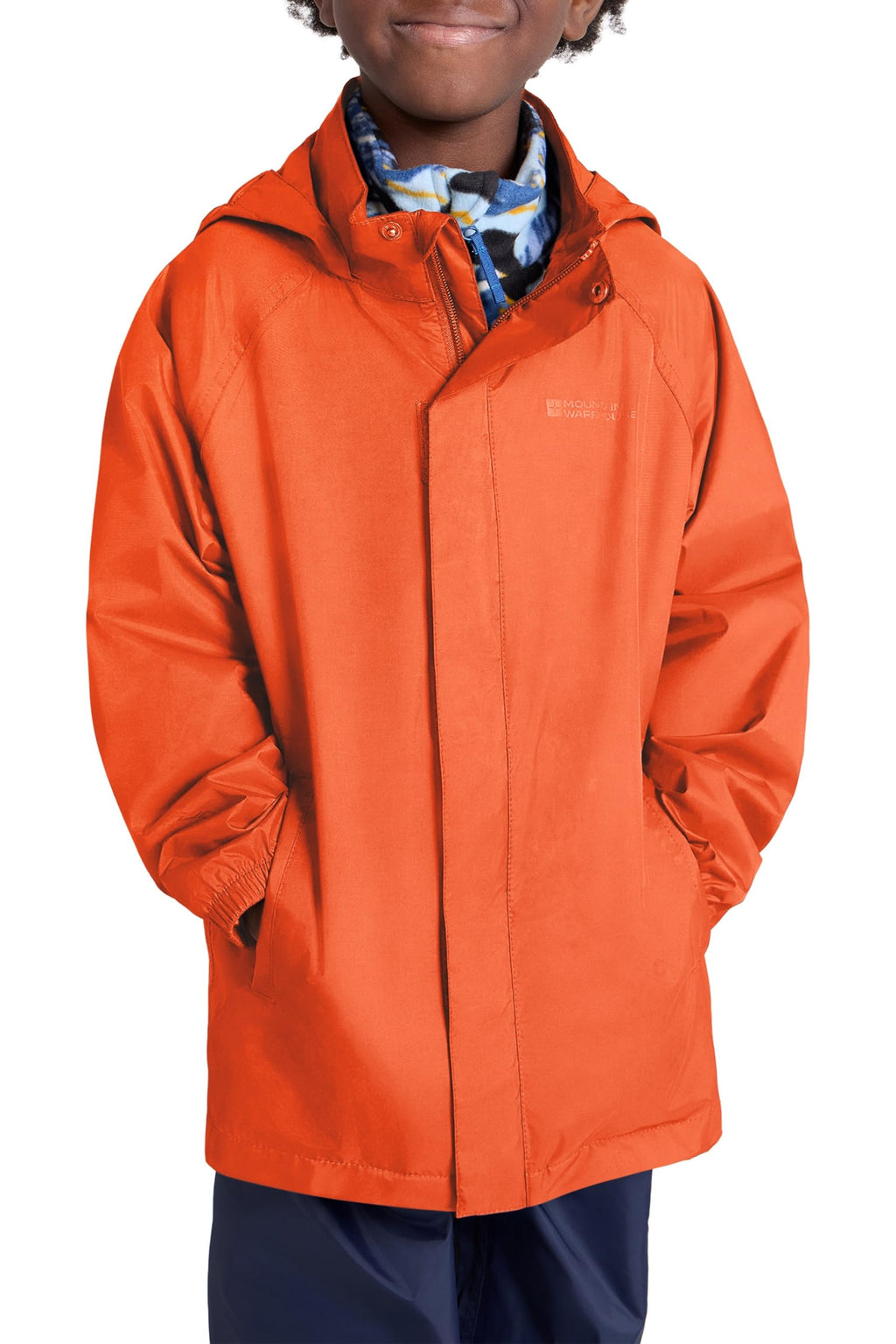 Mountain Warehouse Pakka Kids Waterproof Jacket - Wind Resistant, Lightweight,Breathable Rain Coat for Girls & Boys, Packaway Bag - For Rain, Spring Summer
