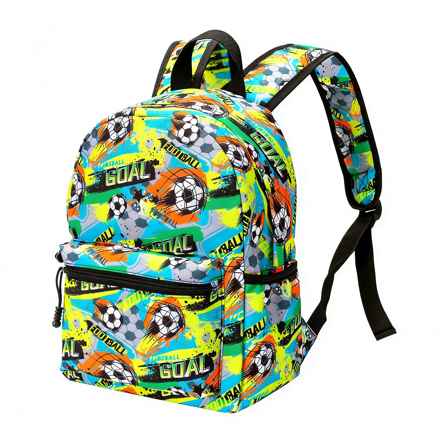 ONLINE ONLY Kids Backpack,3D Football Print School Bags