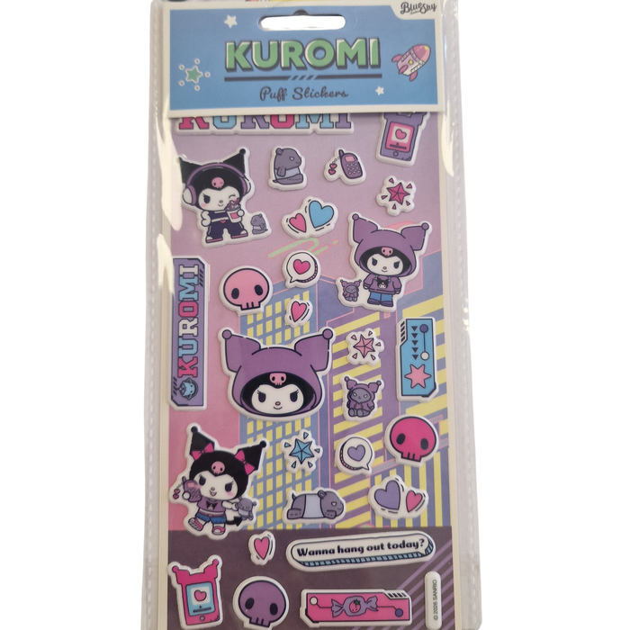 Kuromi 3D Puffy Sticker Sheet