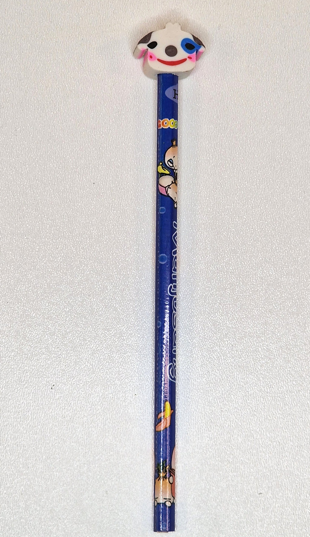 Character Pencil with Eraser Topper – Fun Kids Stationery – Cartoon Design