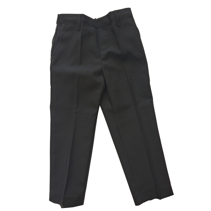 Boys Black Uniform Trousers – Long Leg – Elasticated Waist