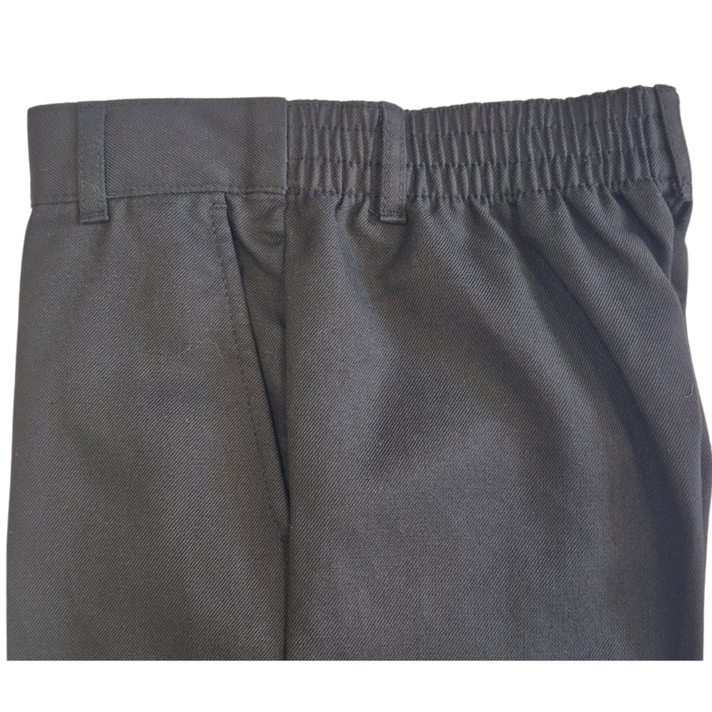 Boys Black Uniform Trousers – Regular leg – Smart School Style