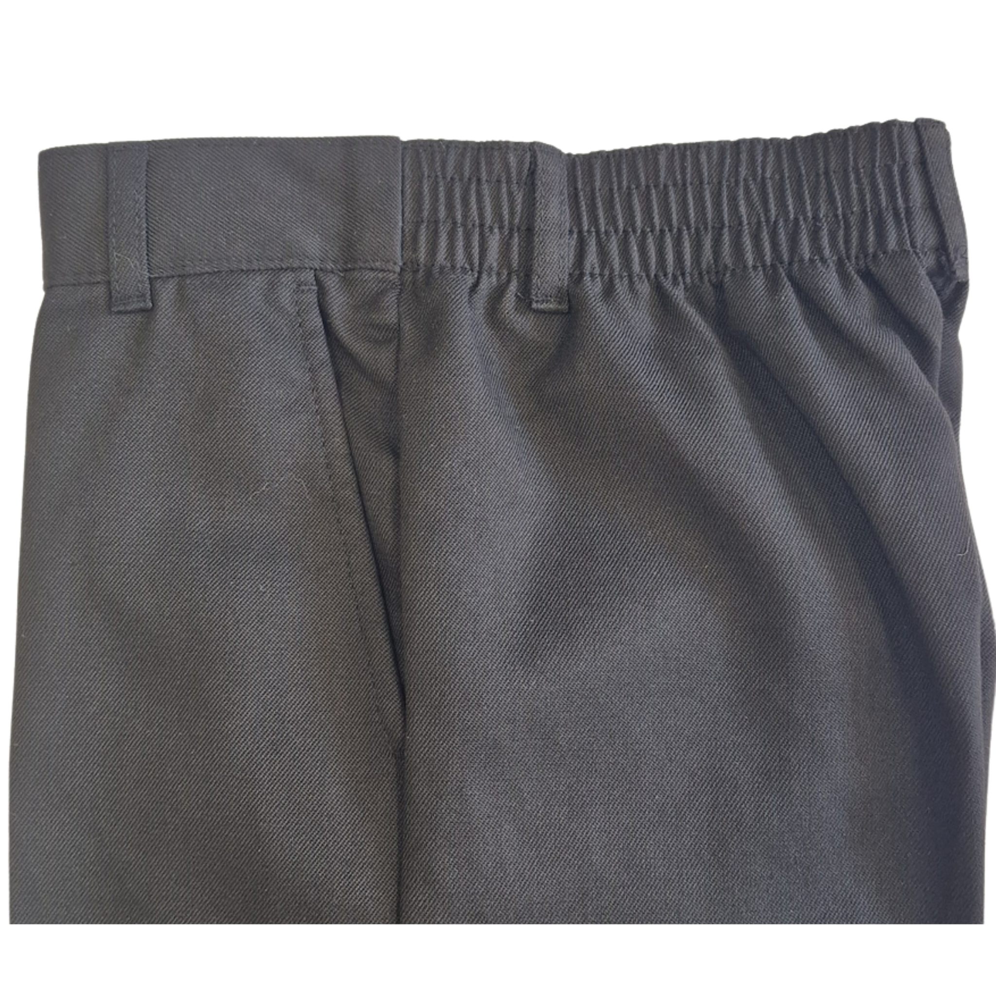 Boys Black Uniform Trousers – Plus Fit – Smart School Style – Age 10-11 Years