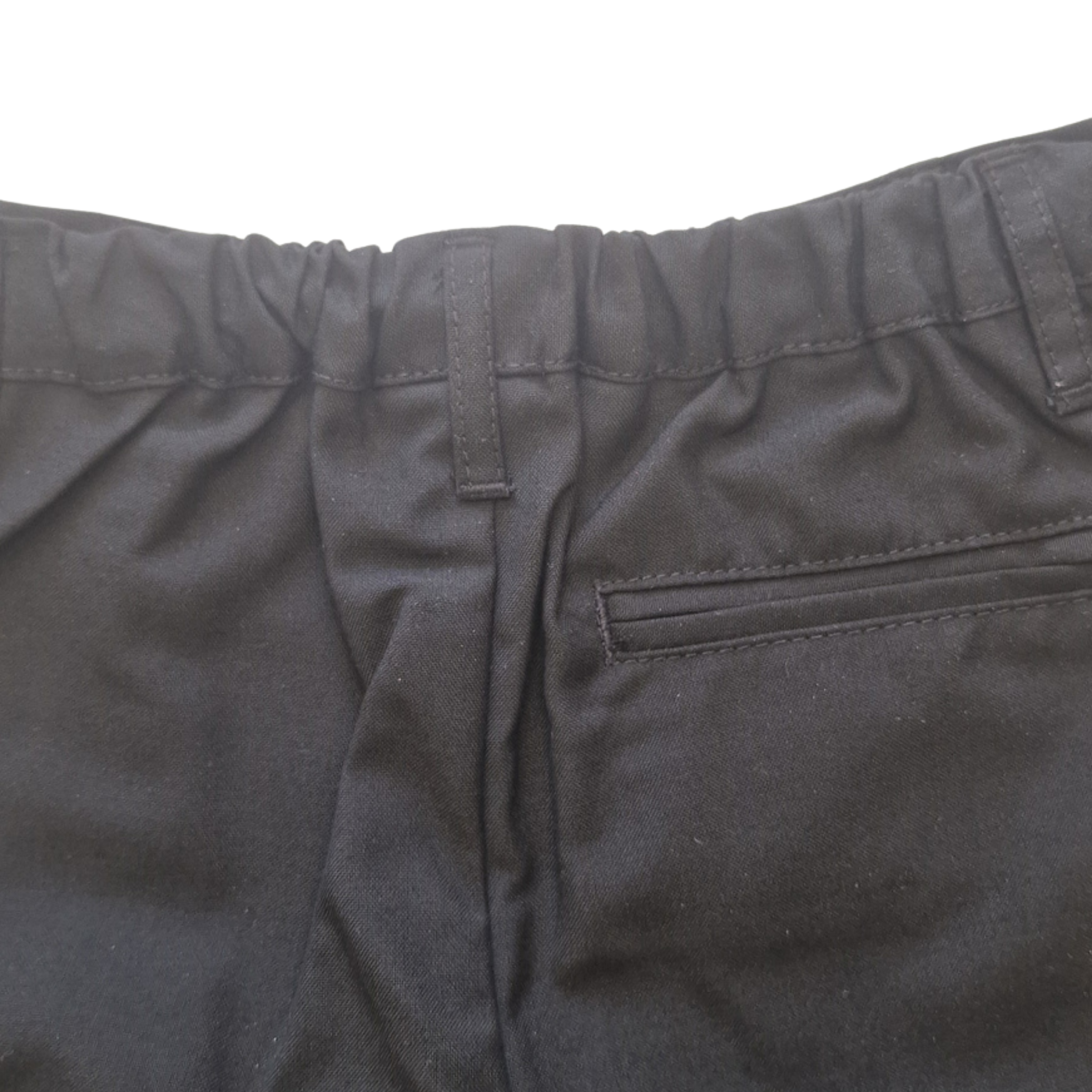 Boys Black Uniform Shorts – Elasticated Waist – Smart School Style – Age 5 Years