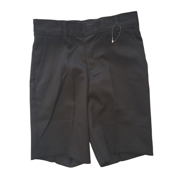 Boys Black Uniform Shorts – Adjustable Waist