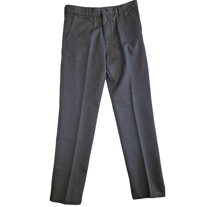 Boys Black Uniform Trousers – Regular Fit – Half-Elasticated Waist