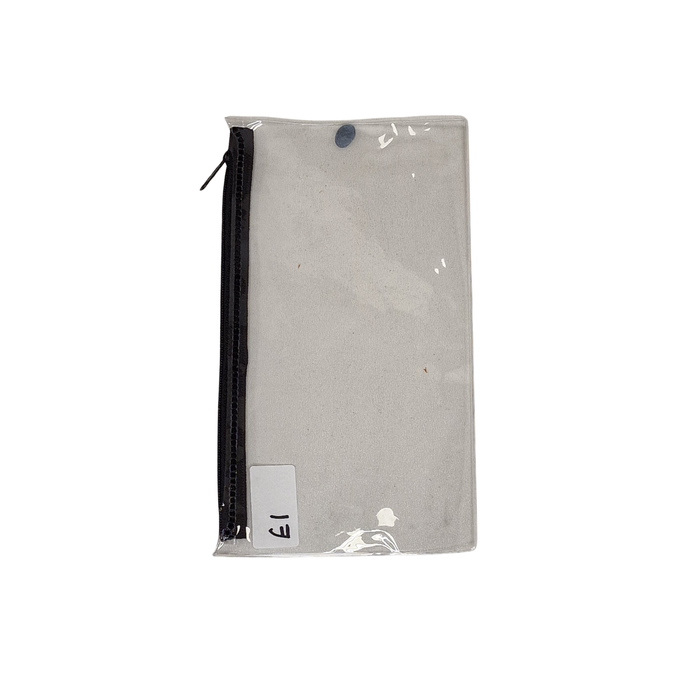 Clear Exam Pencil Case – Black Zip