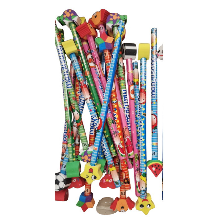 Character Pencil with Eraser Topper