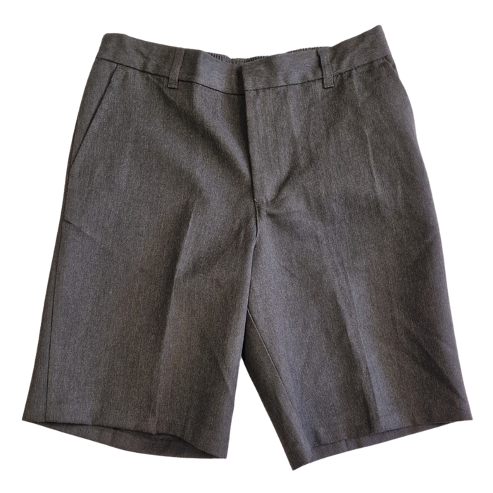 Boys Dark Grey Uniform Shorts – Elasticated Waist – Age 12–13 Years