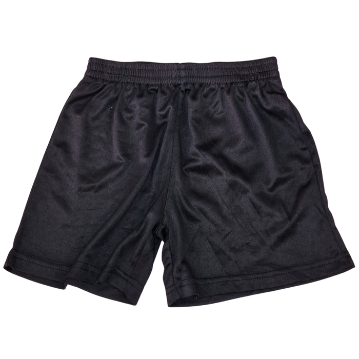 Black School PE Football Shorts – Age 3–4 Years