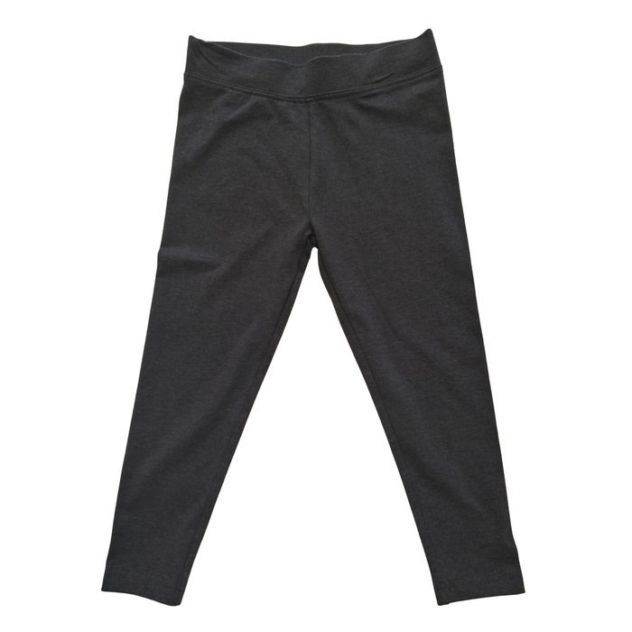 Girls Grey Uniform Leggings – Soft Stretch