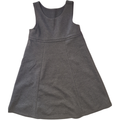 Girls Grey Sleeveless Dress – Classic A‑Line – Soft Knit – Age 3–4 Years