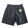 Girls Black Pleated Shorts – Smart Style – Age 11–12 Years-uniform