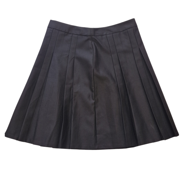 Girls Black Uniform Skirt – Permanent Pleats – Age 10 Years