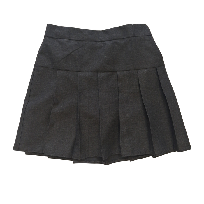 Girls Grey Uniform Skort – Pleated School Style